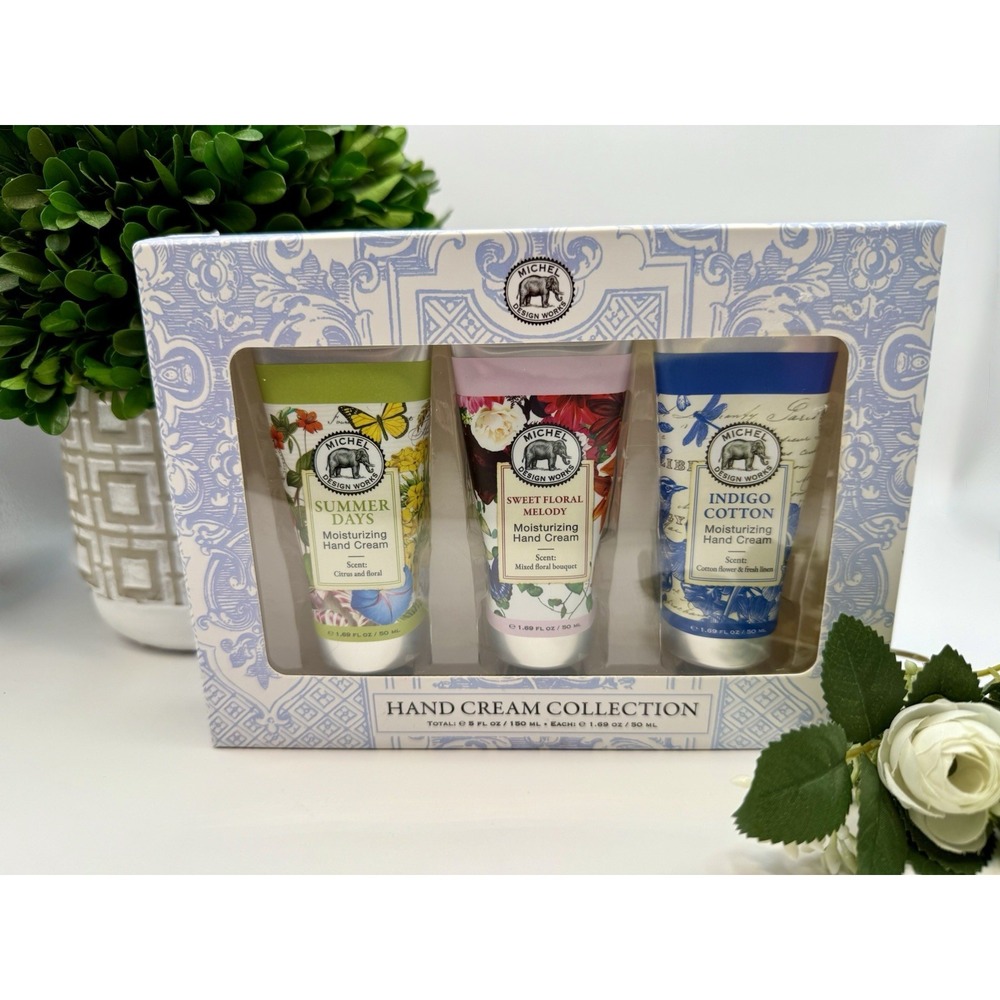 Michel Design Works Hand Cream Collection Set‎ of 3 New Sealed Gift Box